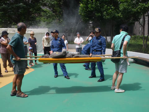消防訓練の様子（写真1）