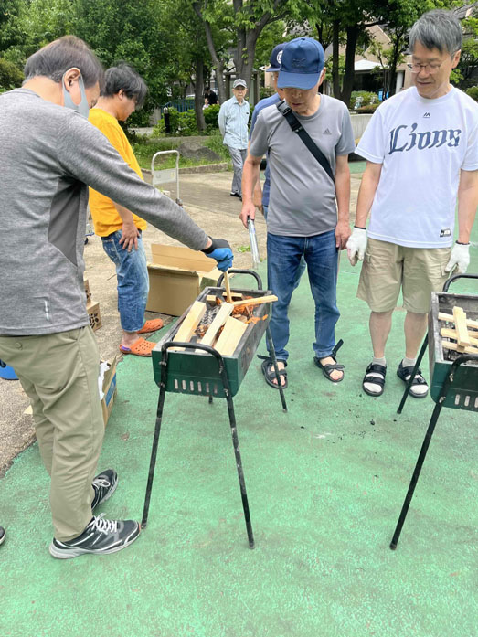 写真：BBQ会の様子