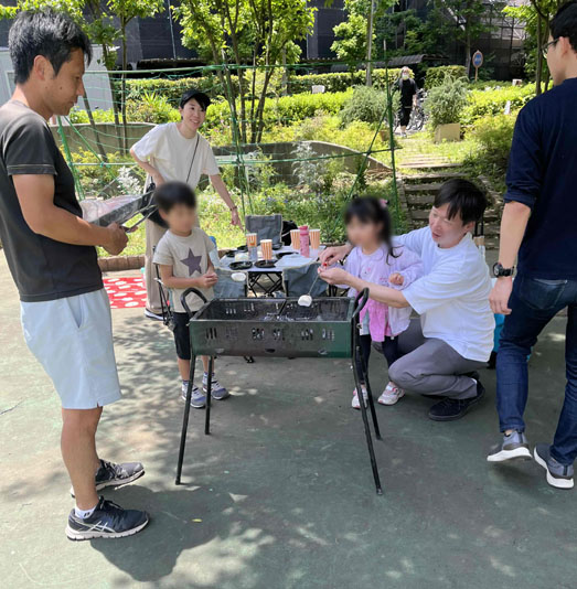 写真：BBQ会の様子