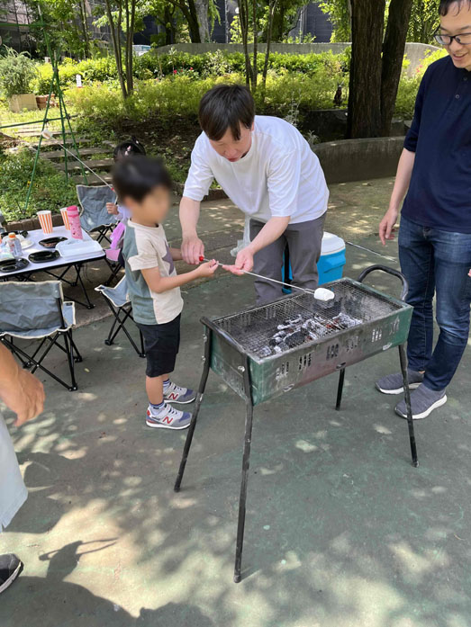 写真：BBQ会の様子