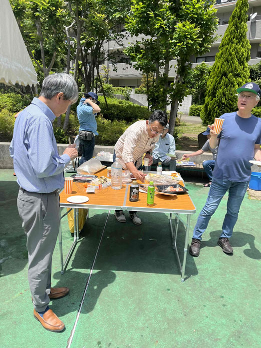 写真：BBQ会の様子