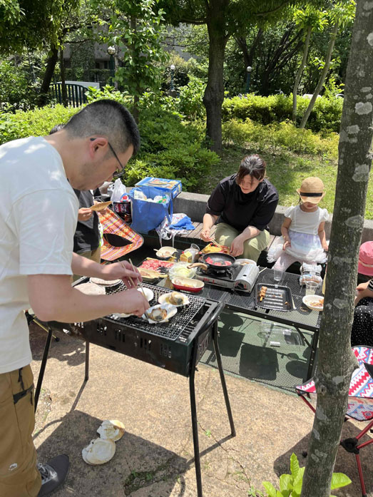 写真：BBQ会の様子