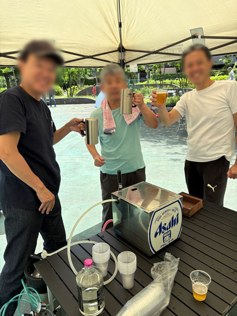 写真：BBQ会のようす