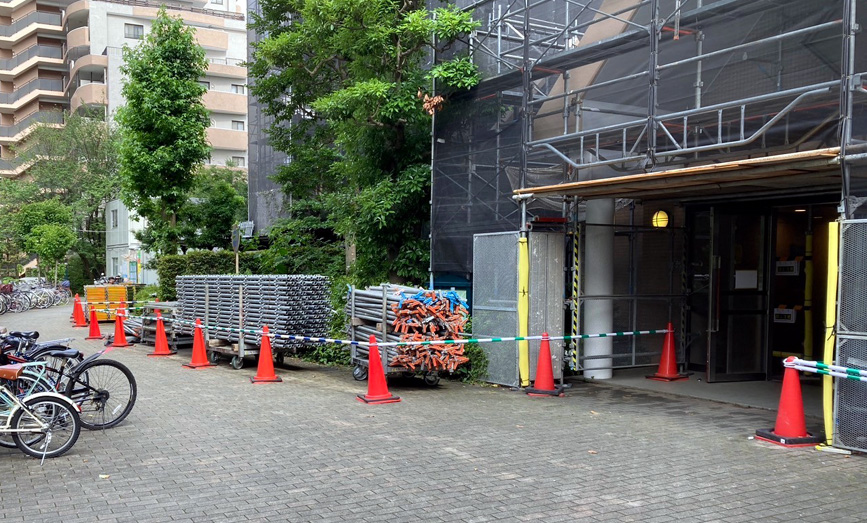 写真：修繕風景足場解体3